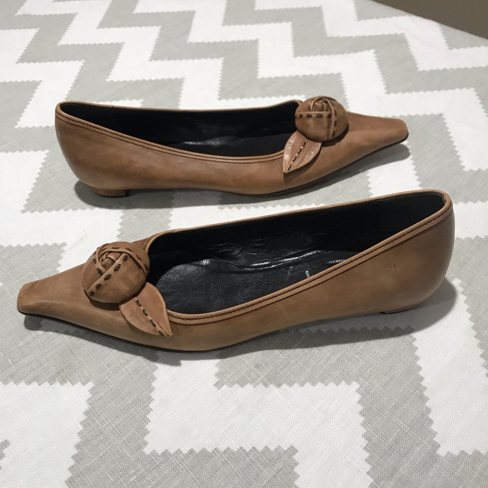 Prada pointy  light brown flats (37) - Picture 2 of 7